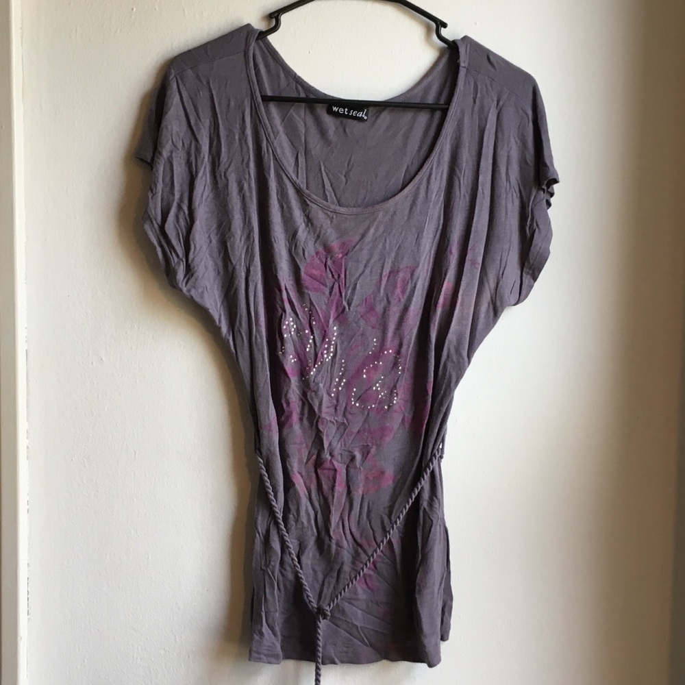 Wet Seal Purple Shirt Size Medium